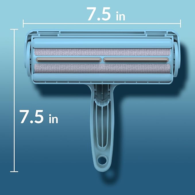 DELOMO Pet Hair Removal Tool, Pet Hair Remover - Lint Roller for Pet Hair - Cat and Dog Hair Remover for Couch, Furniture, Carpet, Car Seat, Reusable Lint Roller with Fur Bin, Pet Owner Essential