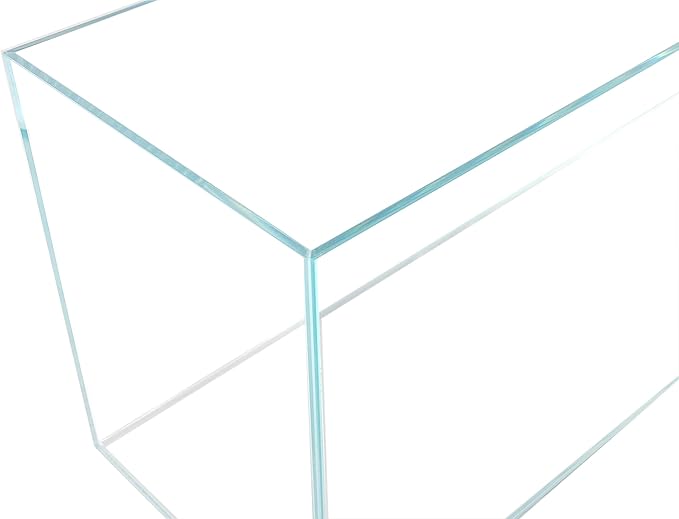 Lifegard Aquatics 6 Gallon Long Ultra Clear Low Iron Bookshelf Aquarium Kit - Heater, LED Light and Algae pad Included