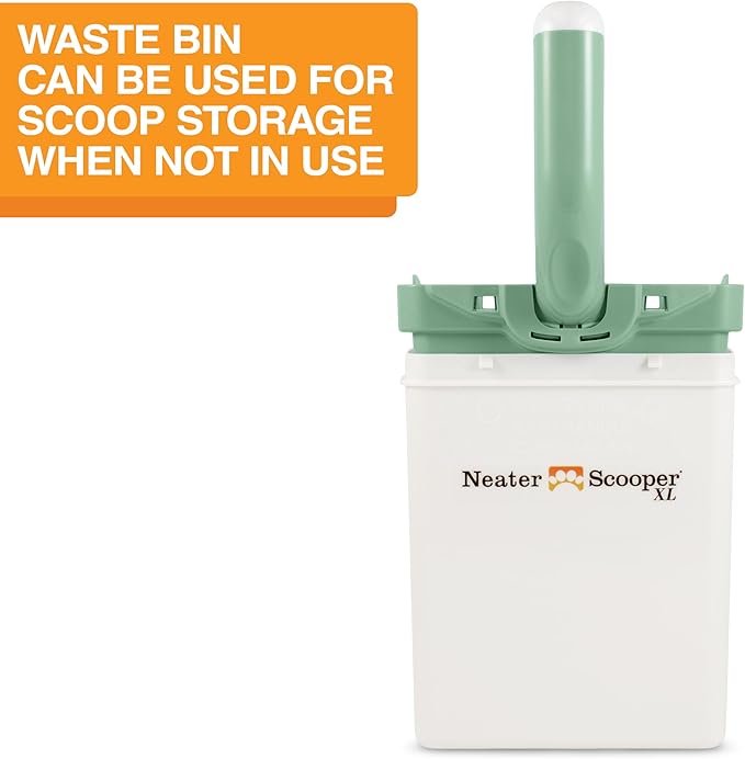 Neater Pet Brands Neater Scooper XL Cat Litter Scoop, 60 Refill Bags – Extra-Large Capacity Mess-Free Cat Litter Scooper with Bag for Large & Multiple Cats, Spill-Proof Litter Box Scooper with Holder