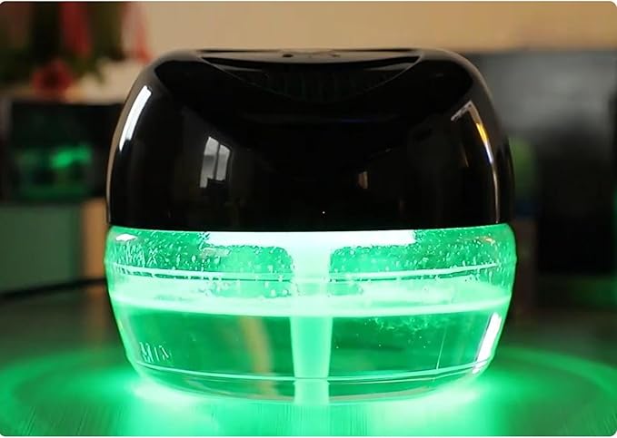 Water-Based Purifier Air Washer, Air Revitalizer & Freshener, Air Fresher with 7 LED Color Changing Light for Rooms (LightYellow)