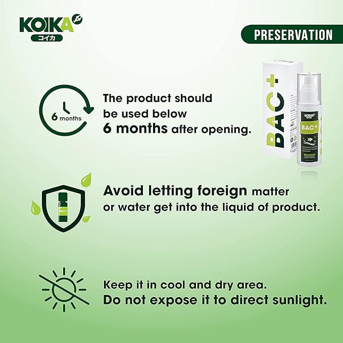 KOIKA BAC+ Aquarium Probiotics, Pleasant Smell, Disease Resistance, Immunity Boosting (BAC+ (New Formula), 105ml)