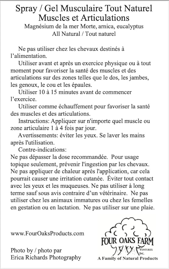 Natural Release Muscle Gel Treatment - Horse Liniment for Sore Muscles, Joint Pain, and Tendons