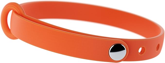 Rubber Cat Collar - Soft, Comfortable, and Lightweight Breakaway Collar with Name Tag Ring for Outdoor Cats and Sensitive Skin Kittens by Nuvuq (6 ⅞" to 10 ¼", Orange)