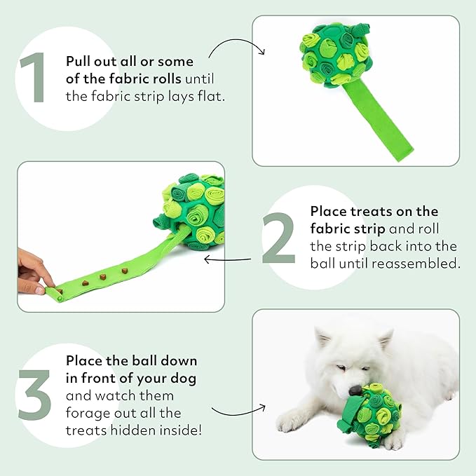 Reggie Forager Ball for Dogs | Mealtime Enrichment Toy | Reduces Boredom, Hyperactivity, Stress | Vet-Approved & Ideal for All Ages, Breeds, and Sizes (Forager Ball - Turkey & Pumpkin)