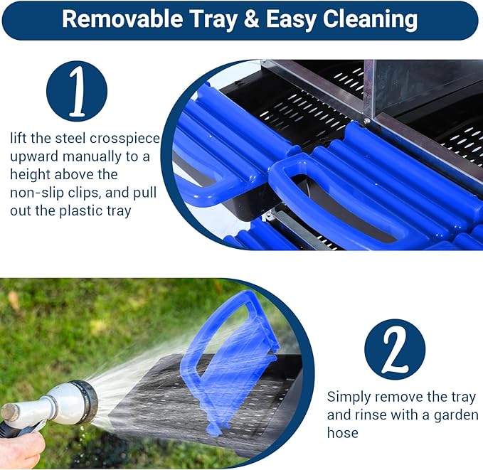 Chicken Nesting Box, 10 Hole 2 Layer Hen Nest Boxes with Legs, Roll Away Eggs Laying Boxes,Cleanable Pull Out Hen Roosting Boxes