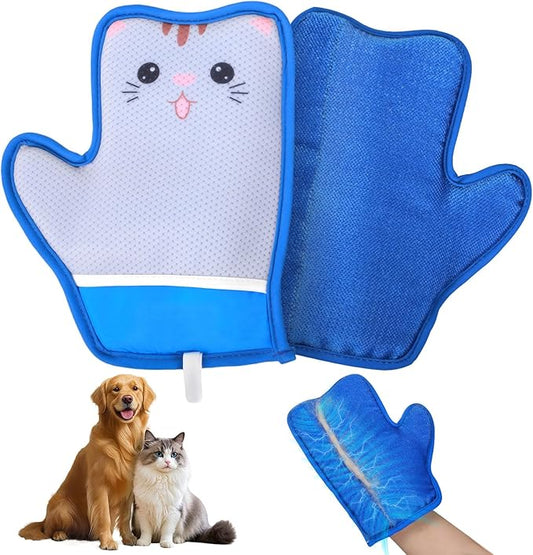 Pet Hair Removal Glove - Electrostatic Gloves for Pet Hair, Portable & Reusable Dog & Cat Fur Remover Tool for Couch, Clothes, Furniture, Carpet, and Car Seats,1 PCS