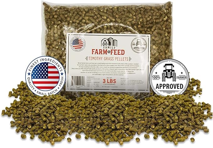 | Timothy Grass Food | Small Pet | Young and Adult | Pellets | 3 Pounds