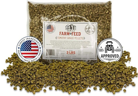 | Timothy Grass Food | Small Pet | Young and Adult | Pellets | 3 Pounds