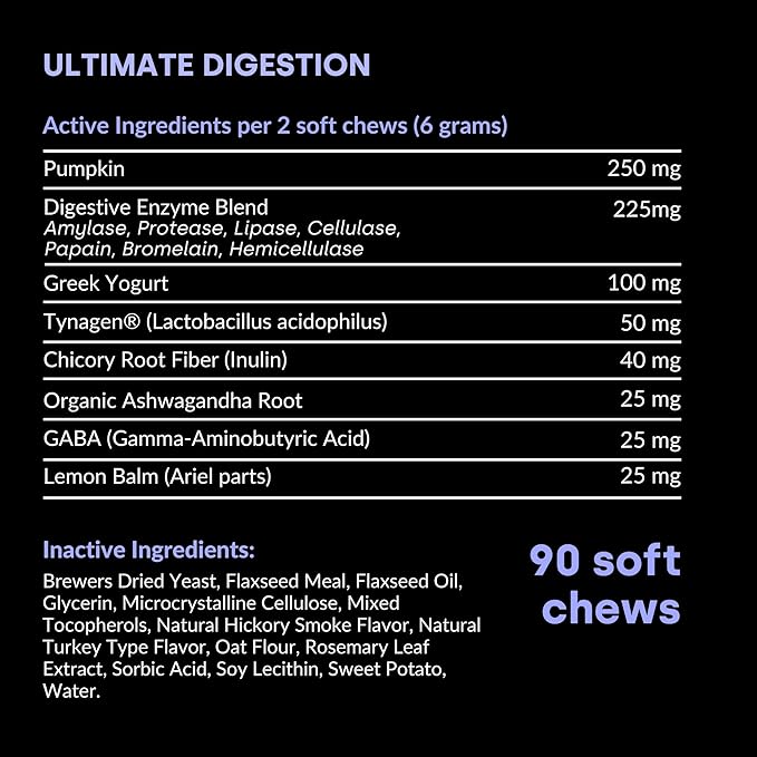 Kayode Ultimate Digestion. Fast Facting Anti Diarrhea for Dogs. Dog Fart Remedy & Dog Gas Relief. Natural Nutrients for Healthier, Firmer Stools. Pumpkin & Digestive Enzymes for Dogs.