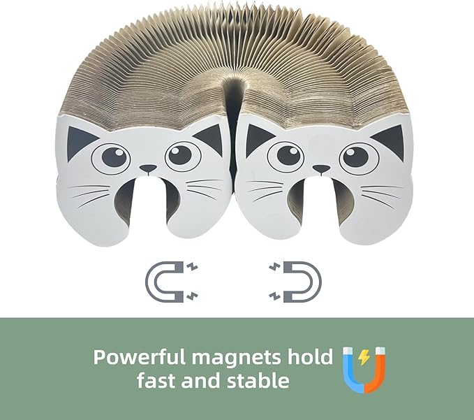 Magic Accordion Cat Scratching Board - Interactive Toy for Bored Indoor Cats, Fun & Durable Cat Toys 2Pack