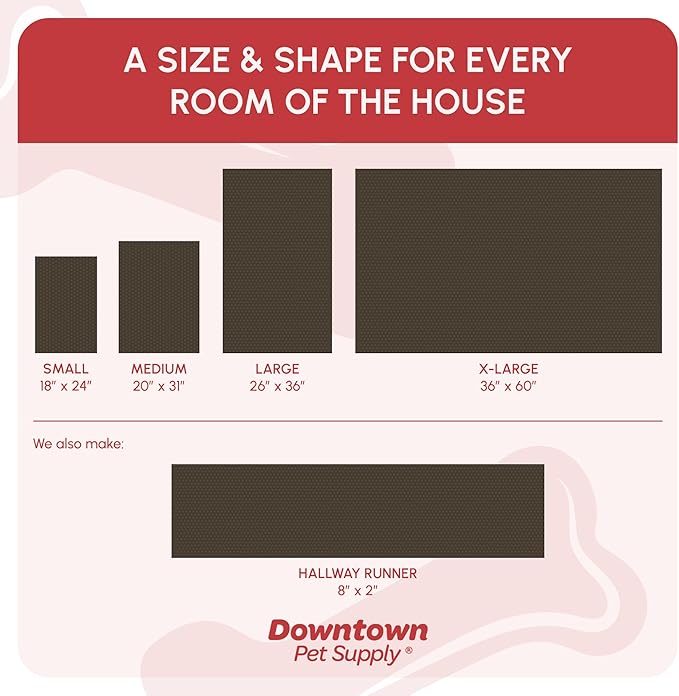 My Doggy Place Microfiber Dog Mat for Muddy Paws, 36" x 26" Light Blue - Absorbent and Quick-Drying Dog Paw Cleaning Mat, Washer and Dryer Safe - Non-Slip Rubber Backed Dog Floor Mat, Large