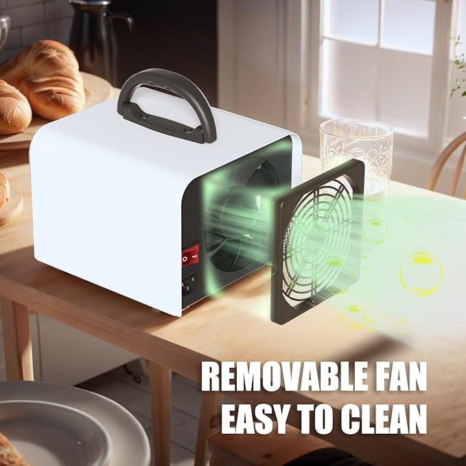 Ozone Generator 90,000mg/h, Ozone Air Purifier Deodorizer for Areas of 6,000 Square Feet, Efficient odor removal for Home, Basement, Smoke, Pet Room,Factory,Mall