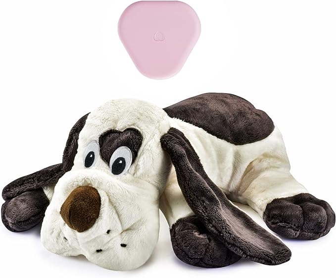 Puppy Heartbeat Toy Heartbeat Stuffed Animal for Dogs, Dog Heartbeat Toy for Puppy Sleep Aid Crate Training Calming, Dog Anxiety Toys for Puppy Comfort
