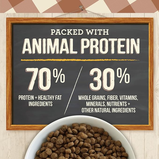 Merrick Purrfect Bistro Premium Healthy Grains Dry Cat Food For Adult Cats, Real Chicken And Brown Rice Recipe - 4.0 lb. Bag