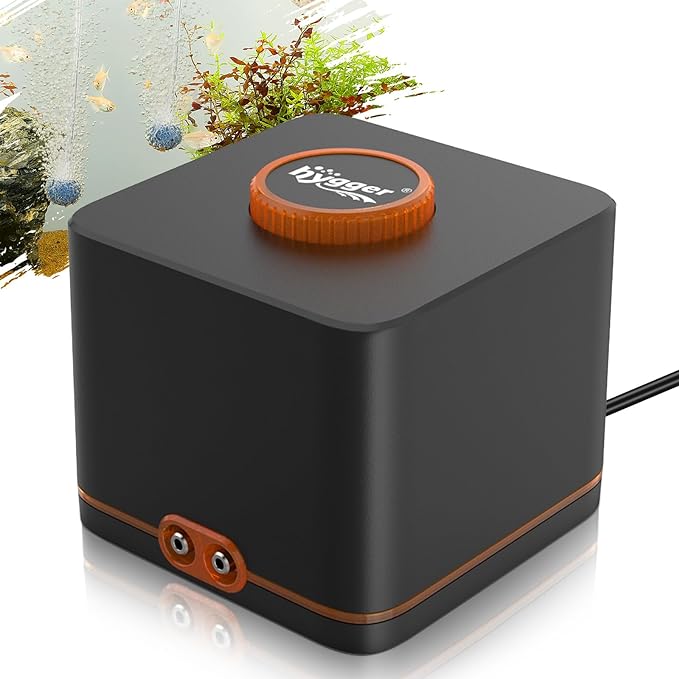 hygger Strong Aquarium Air Pump for Medium Large Fish Tank, Hydroponic Systerm, Household Commercial Use
