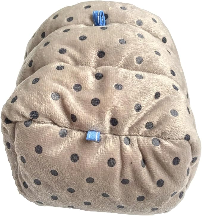 WOWOWMEOW Guinea Pig Cave Bed Small Animals Warm Cage Hanging Bed for Rat, Chinchilla, Hedgehog, Rabbit (L, Dot-Grey)