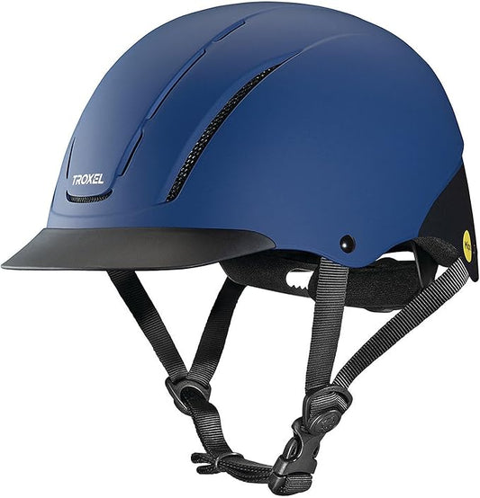 Troxel Spirit MIPS Technology Full Coverage Horse Riding Helmet, Horseback Riding Gear for Equestrians, Large (7-3/8-7-3/4), Navy Duratec