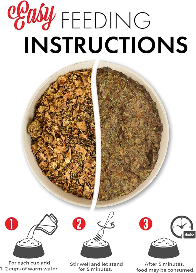 Grandma Lucy's Macanna Dog Food, Grain Free and Freeze-Dried - Beef Recipe, 3Lb Bag