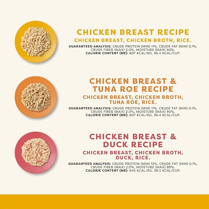 Applaws Natural Wet Cat Food, 8 Count, Limited Ingredient Cat Food Pots, Chicken Variety Count in Broth, 2.12oz Pots