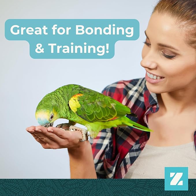 ZuPreem Sensible Seed Bird Food, Cockatiel, Lovebird, Quaker, Small Conure, Seed and Pellet Blend for Medium Birds, Food Mixer Topper, Enriching Variety, Made in the USA, (M, 2 lbs)