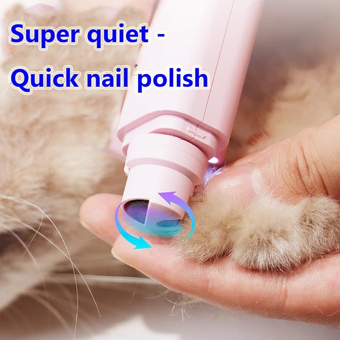 2 In 1 Pet Nail Clipper and Grinder, Professional Electric Rechargeable Pet Nail Fast Trimmer, Painless, Claw Care Grooming, Smoothing, Silent - Shockproof, For Small, Large Dogs & Cats, upgraded