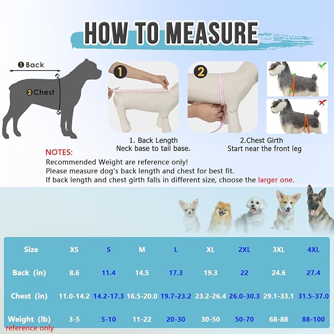 Lukovee Recovery Suit for Dogs, Zipper On Recovery Suit for Female Male Dog, Onesie Abdominal Wounds Cone E-Collar Alternative Prevent Licking Spay Recovery Suit (M,GY)