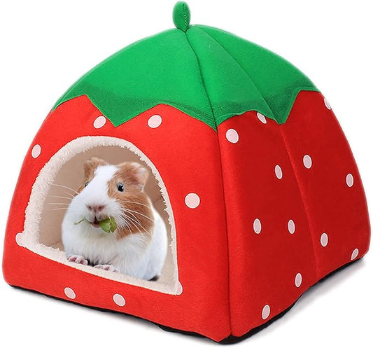 Guinea Pig Hideout Bed Rabbit House Cave Accessories Cozy Hide-Out for Bunny Hedgehog Ferret Chinchilla&Other Small Animals