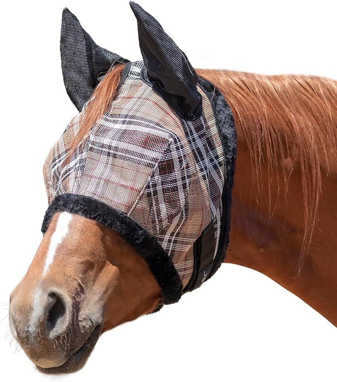Kensington Signature Fly Mask w/Plush Fleece & Ears w/Forelock Hole Size