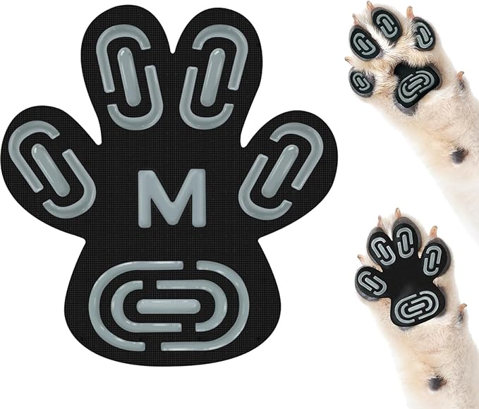 Anti-Slip Dog Paw Protector Pads for Senior Dogs, Dog Paw Adhesive Pads on Hardwood Floor,Senior Pets Essentials with Strong Traction,Puppy Grippers,12 Sets 48 pc M