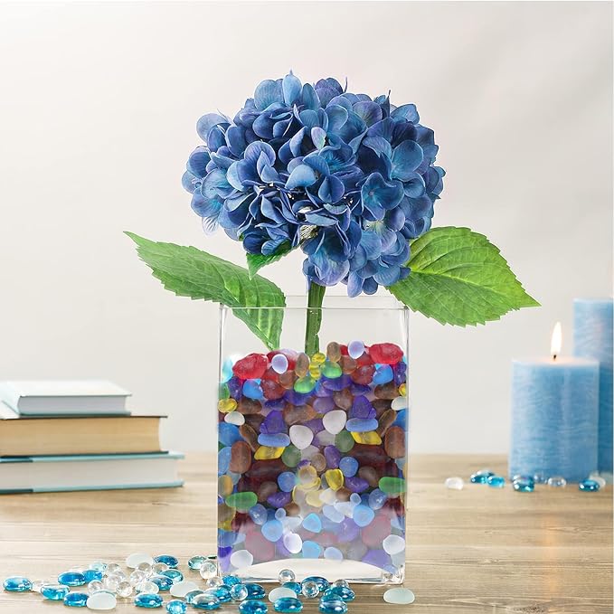 Sea Glass Stones - 2.9LB/46.4oz Red Frosted Glass Pebbles Gemstones - Perfect for Aquarium Rocks, Fish Tank Gravel, Vase Fillers, Seaglass DIY Crafts, and Home Decor