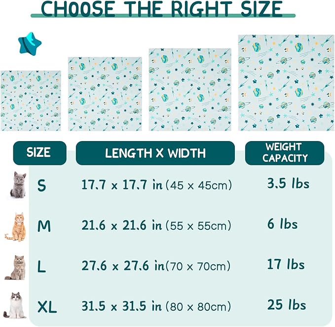 Cat Wrap for Cutting Nails, Self-Adhesive for Grooming, Anti-Scratch Cat Swaddle Wrap for Medicine, Nail Clipping, Teeth Brushing, Ear Cleaning