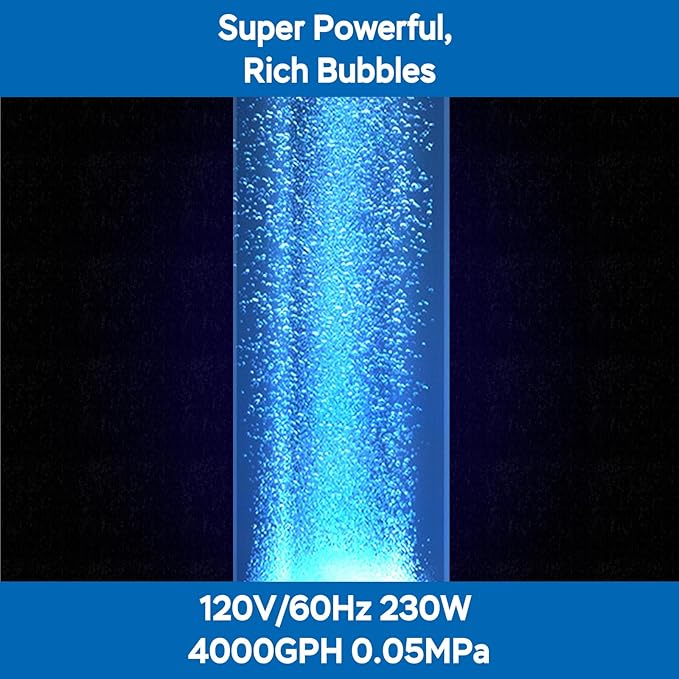 AquaMiracle Linear Air Pump ZP-40/ZP-60/ZP-100/ZP-200 for Pond Aeration, 635/950/1600/4000GPH Septic Air Pump Pond Aerators for Outdoor Ponds, Waste Treatment, Aquarium, Fish Farm, Seafood Restaurant