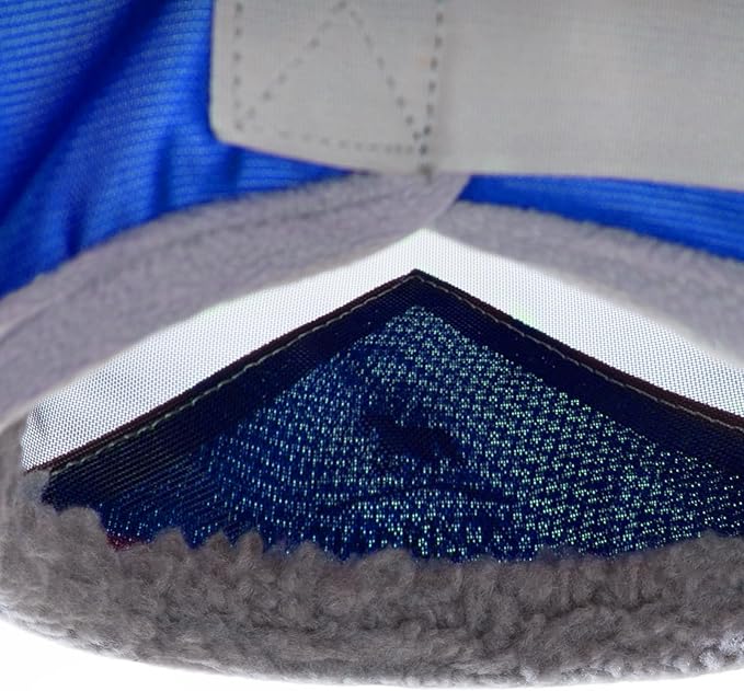 Harrison Howard Pro Luminous Horse Fly Mask Standard with Ears UV Protection for Horse Signature Blue Large Full Size