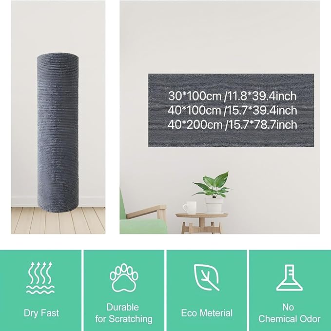 Cat Scratch Couch Furniture Protector, Adhesive Cat Scratch Pad Deterrent for Furniture, DIY Climbing Cat Scratcher Couch Protector from Cat Claws Furniture Protectors from Cats Scratching