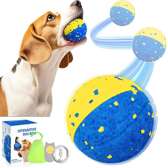 Dog Ball Smart Interactive Dog Toy with Remote Control,Automatic Moving,Bouncing and Rotating 3 Modes,E-TPU Material Aggressive Chewers,IPX7 Waterproof,Rolling Ball for Large Medium Dogs