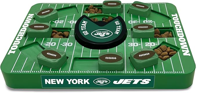 Pets First NFL New York Giants Large Puzzle Toy - Interactive Dog Treat & Slow Feeding Toy