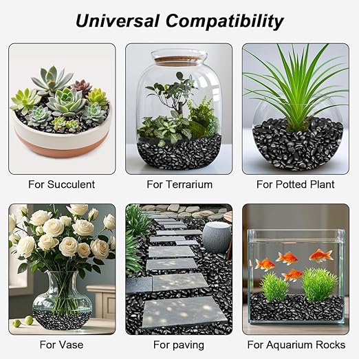 Pebbles for Indoor Plants,Virekm River Rocks,Decorative Ornamental Pebbles,Garden Landscaping Stones Gravel Filler for Home Decoration Flower Bed Fish Tank Plants Vases Succulents (10 Pounds)