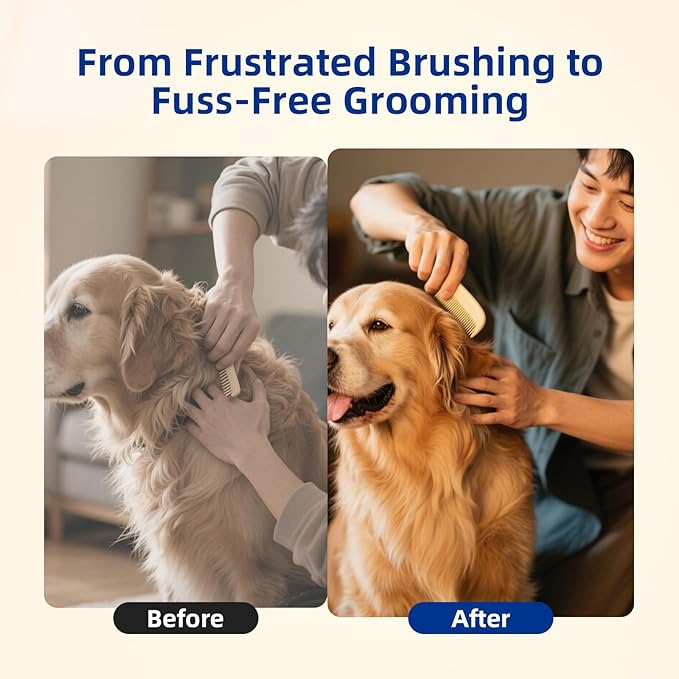 Unipaws Biotin Long-Haired Dog Conditioner – Volumizing, Anti-Shedding, Detangling & Softening for Glossy, Show-Ready Coats with Hibiscus – EWG Green & Medicated, Made in Korea, 16.9 Fl Oz / 500ml