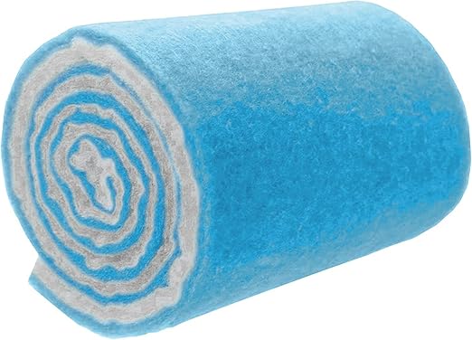Big Kahuna Aquarium Filter Floss Rolls – 12-inch Pond and Aquarium Filter Media – 1-inch Thick Wet/Dry Aquarium Filter Pad – Bonded Filter Media Pad for Freshwater or Marine Aquariums, Ponds – 30ft