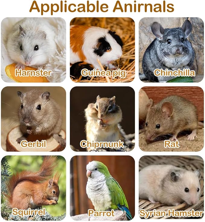 Wooden Chinchilla Cage Platforms Set 7 Pack Wood Shelves for Rat Cage Corner Ledges Small Animal Climbing Steps Standing Board for Juvenile Squirrel Gerbil Accessories