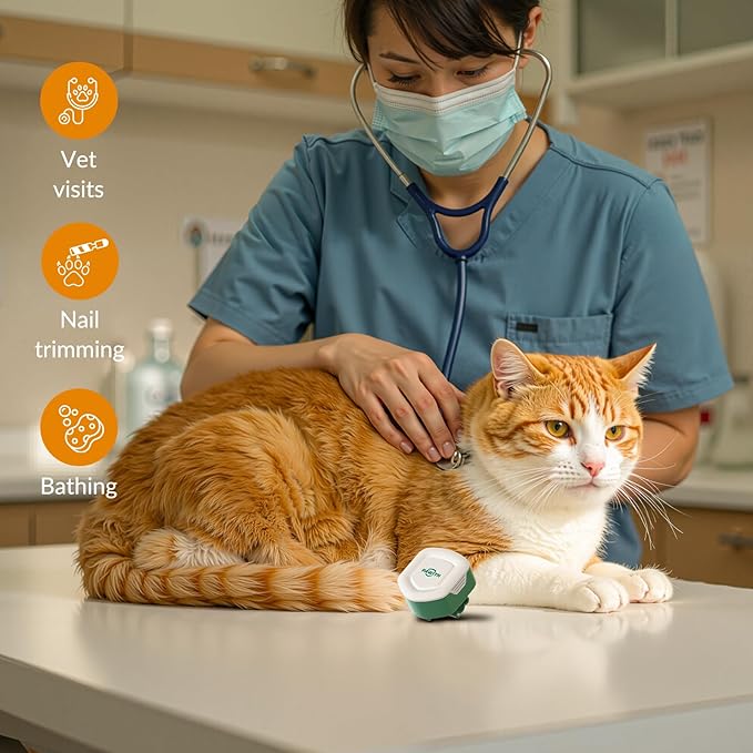 Cat Calming Diffuser for Travel – Pheromone Diffuser for Cats & Kittens to Reduce Anxiety and Stress-Related Behaviors, No Electricity Needed, Long-Lasting Enhanced Calming Aid (1 Pack)