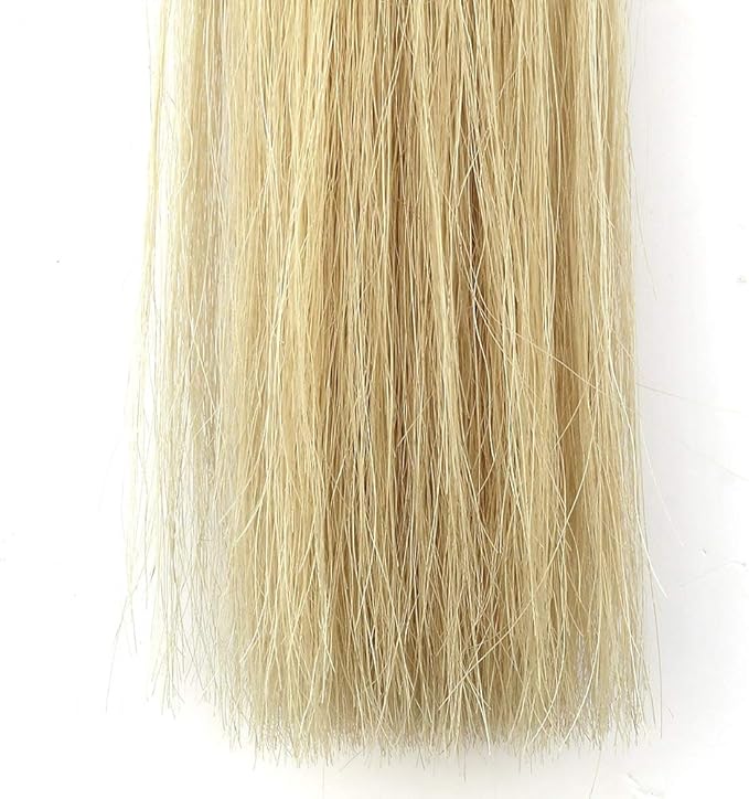 Horse Tail Extensions with Braided Horsehair Loop, Blunt Cut Bottom, 34-36 inches Long and 1 lb Weight (Palomino)