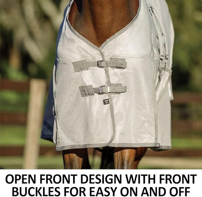 Schneiders Soft Interlock Mesh II Horse Fly Sheets | Superior UV & Insect Protection | Versatile Euro Fit Option | Reflective Safety Design