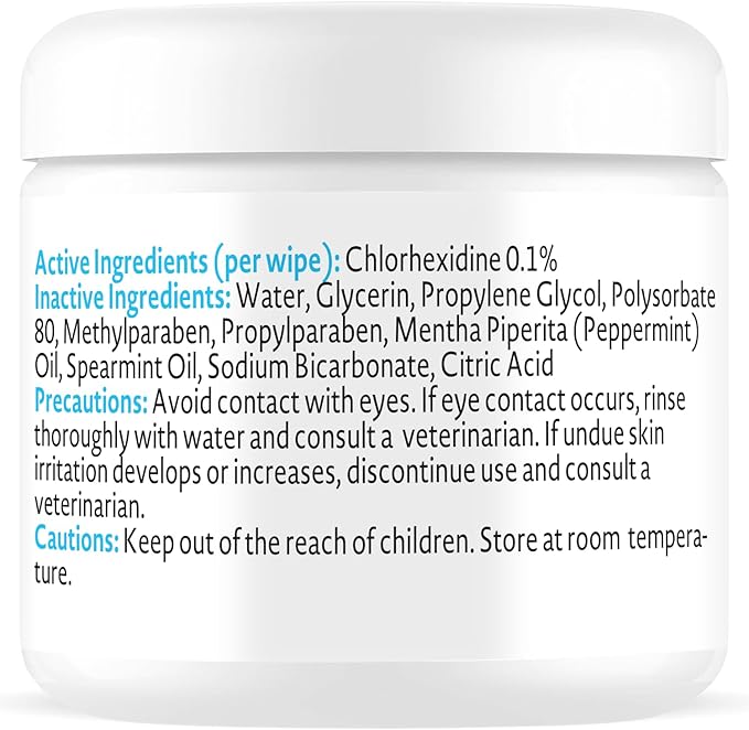 TRUCLENS | Dental Wipes for Dogs and Cats 100ct Wipes (2 Pack)