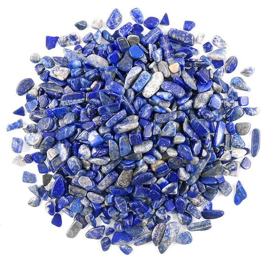 WAYBER 2 Lbs/920g Deep Blue Lapis Lazuli Pebbles Irregular Decorative Stones Natural Crystal Rock Gravel for Aquarium/Fish Turtle Tank/Succulent Plants/Air Plants Decoration (Fill 1.8 Cups)