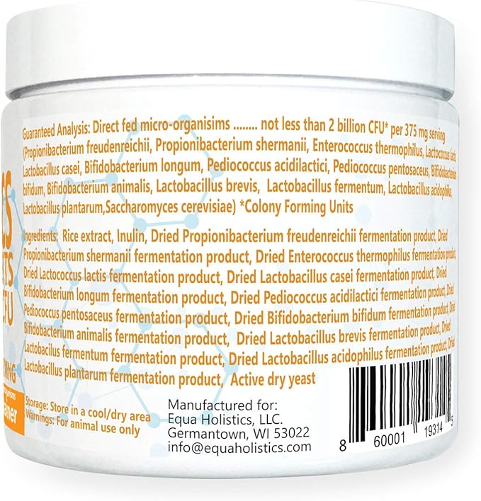 HealthyGut™ Probiotics for Rabbits Dietary Supplement, All-Natural Digestive System Formula (600 Servings)