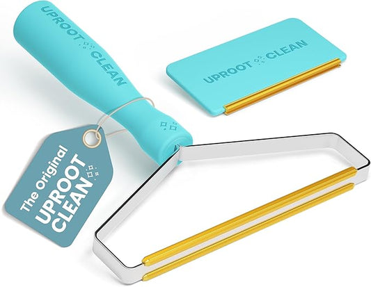 Uproot Cleaner Pro Pet Hair Remover & Mini - Pet Hair Removal Tool Multi Fabric Edge & Carpet Scraper - Cat for Couch, Cat Towers, Car Detailing The Furry-Situation Survival Kit