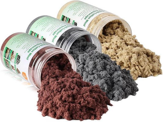 Cotton Wool for Aquascape- Gap Filler Cotton for Rocks & Wood | Aquarium Safe Bonding Material | Secure Adhesive Helper (Light Yellow(Dragon Stone Color))