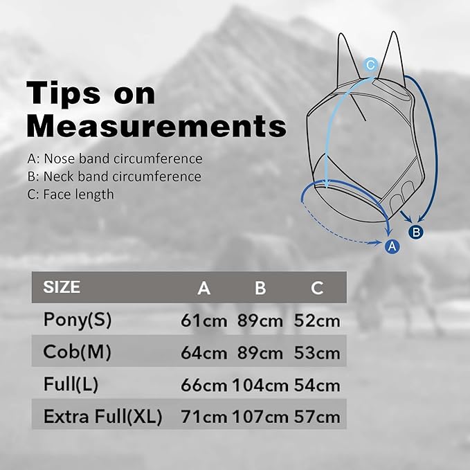 Harrison Howard Pro LumiVista Horse Half Face Fly Mask Large Eye Space with Ears UV Protection for Horse Iridescent Prints L