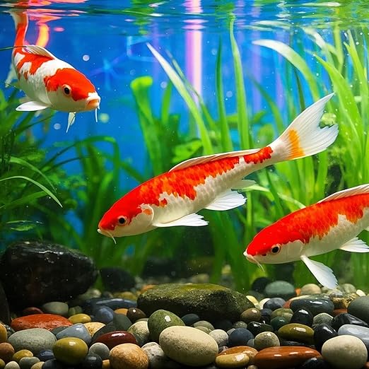 Pebbles for Plants, 5lbs Colorful Pebbles 1-2 Inch Decorative River Rocks for Indoor Planters, High Polished Stones for Vase Filler Fish Tank Landscaping Garden